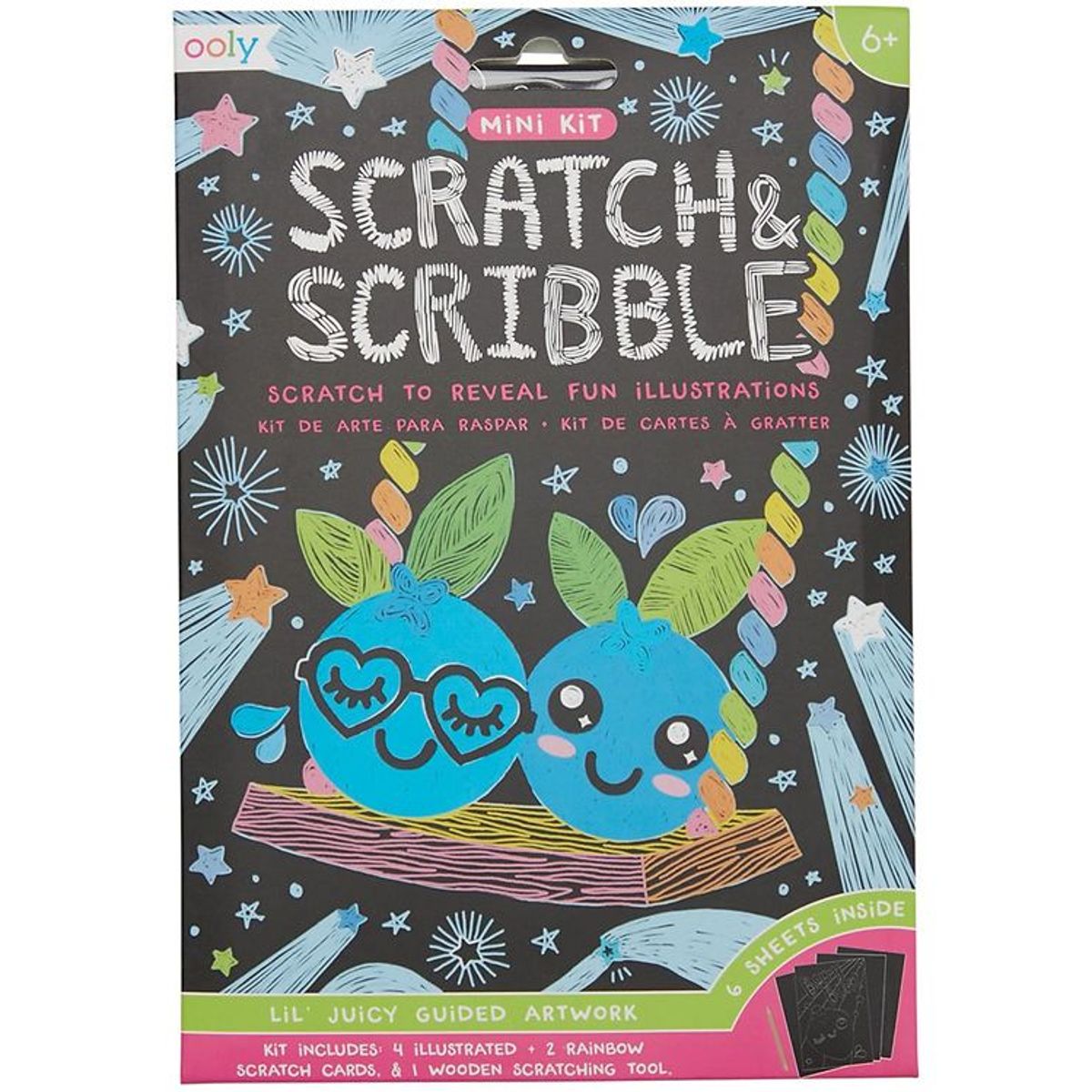 Ooly Scratch & Scribble Mini Sæt - Lil' Juicy