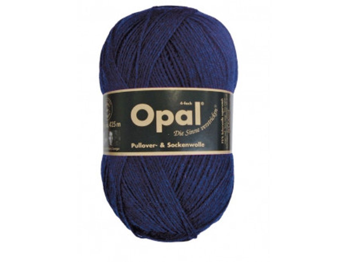 Opal Uni 4-trådet Garn Unicolor 5190 Marine