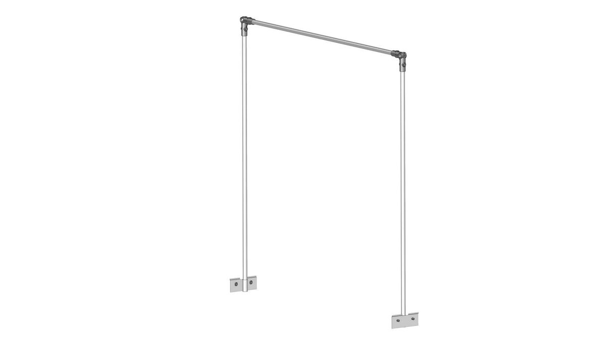 Opbindingsstativ til 120 cm bede af PVC