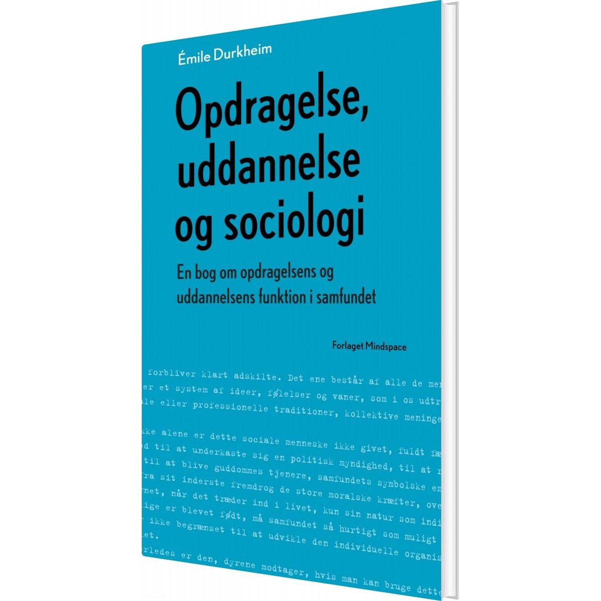 Opdragelse, Uddannelse Og Sociologi - émile Durkheim - Bog