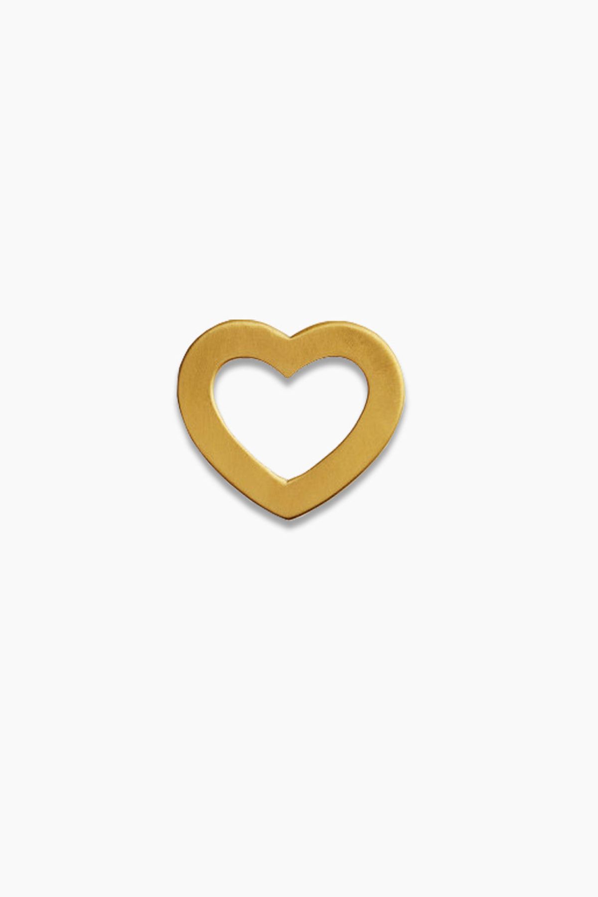 Open Love Heart Pendant - Gold - Stine A - Guld One Size