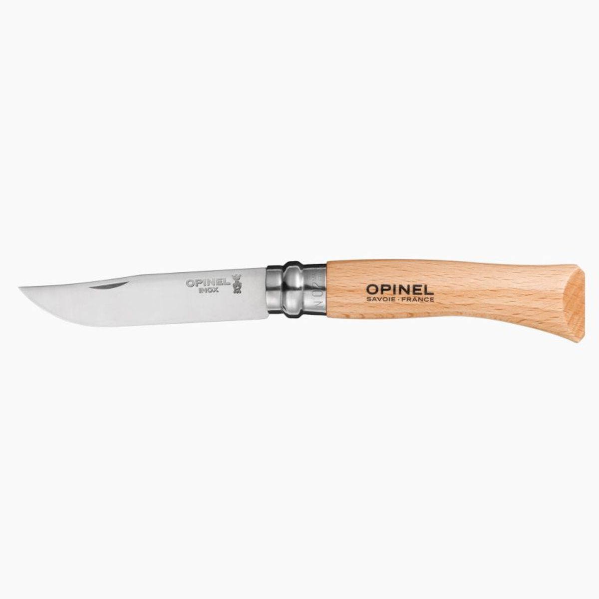 Opinel N°07 Stainless 8cm i bøg