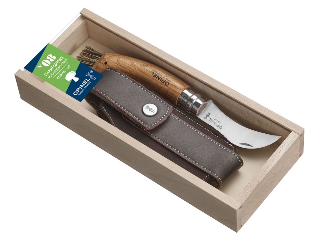 Opinel N°08 Svampekniv oliven Gift Box