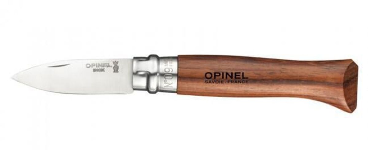 Opinel N'09 skaldyrskniv, bubingatræ, rustfri stål