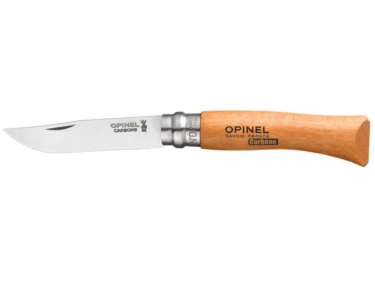 Opinel N°6 carbon steel 7,0 cm. bøg