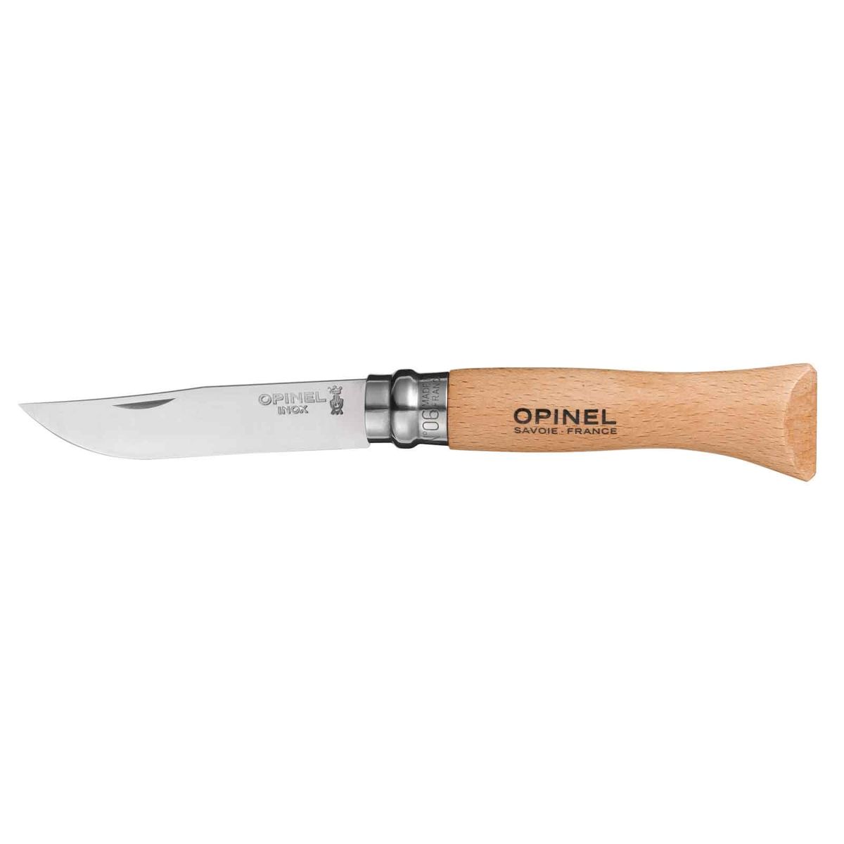 Opinel N°8 stainless 8,5 cm. bøg