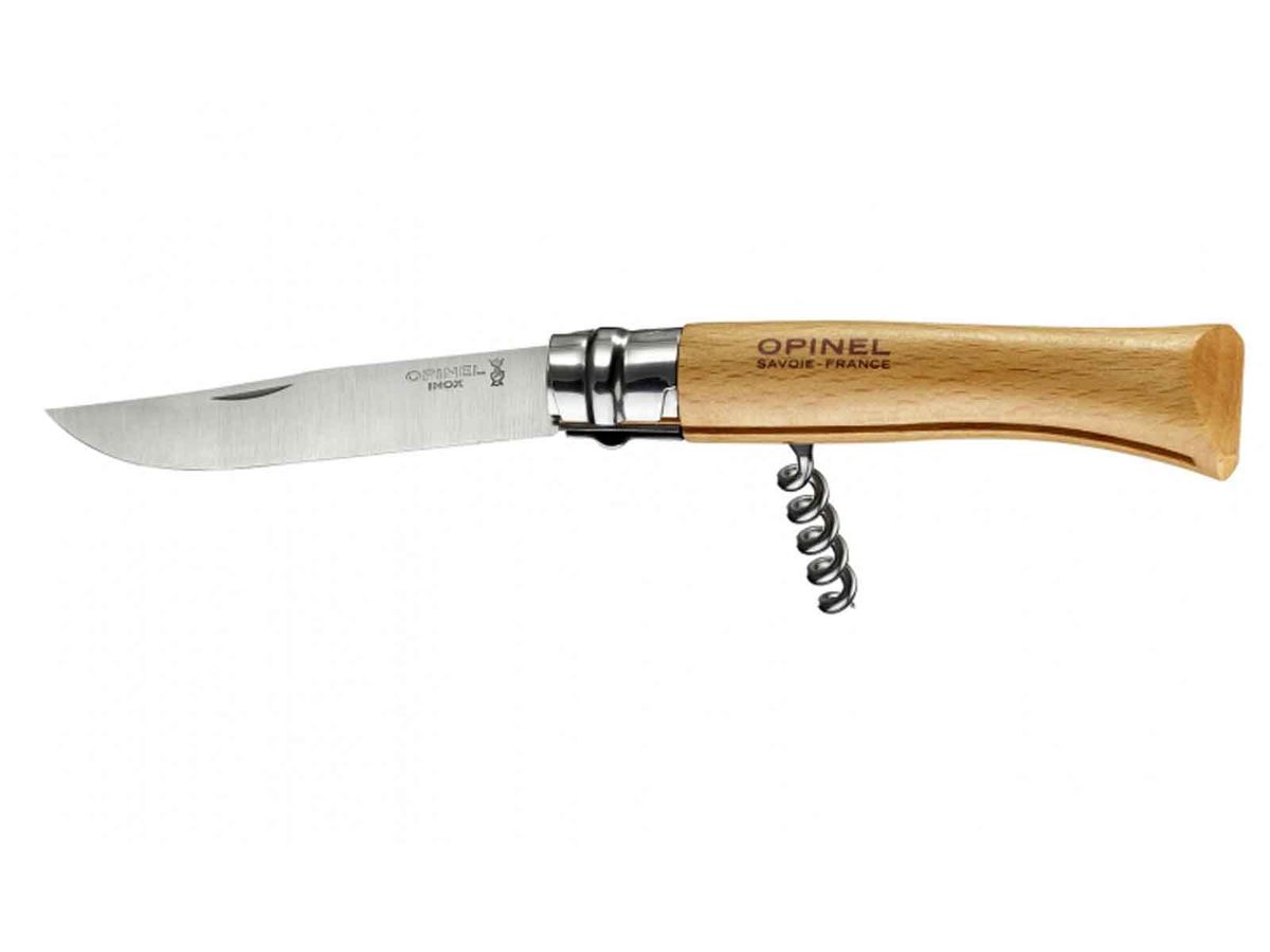 Opinel Proptrækker kniv N°10 Stainless. Bøg