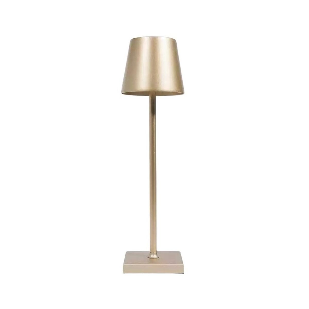 Opladelig LED bordlampe Inde/ude - Guld, IP54 udendørs, touch dæmpbar - Dæmpbar : Dæmpbar, Farve : Guld