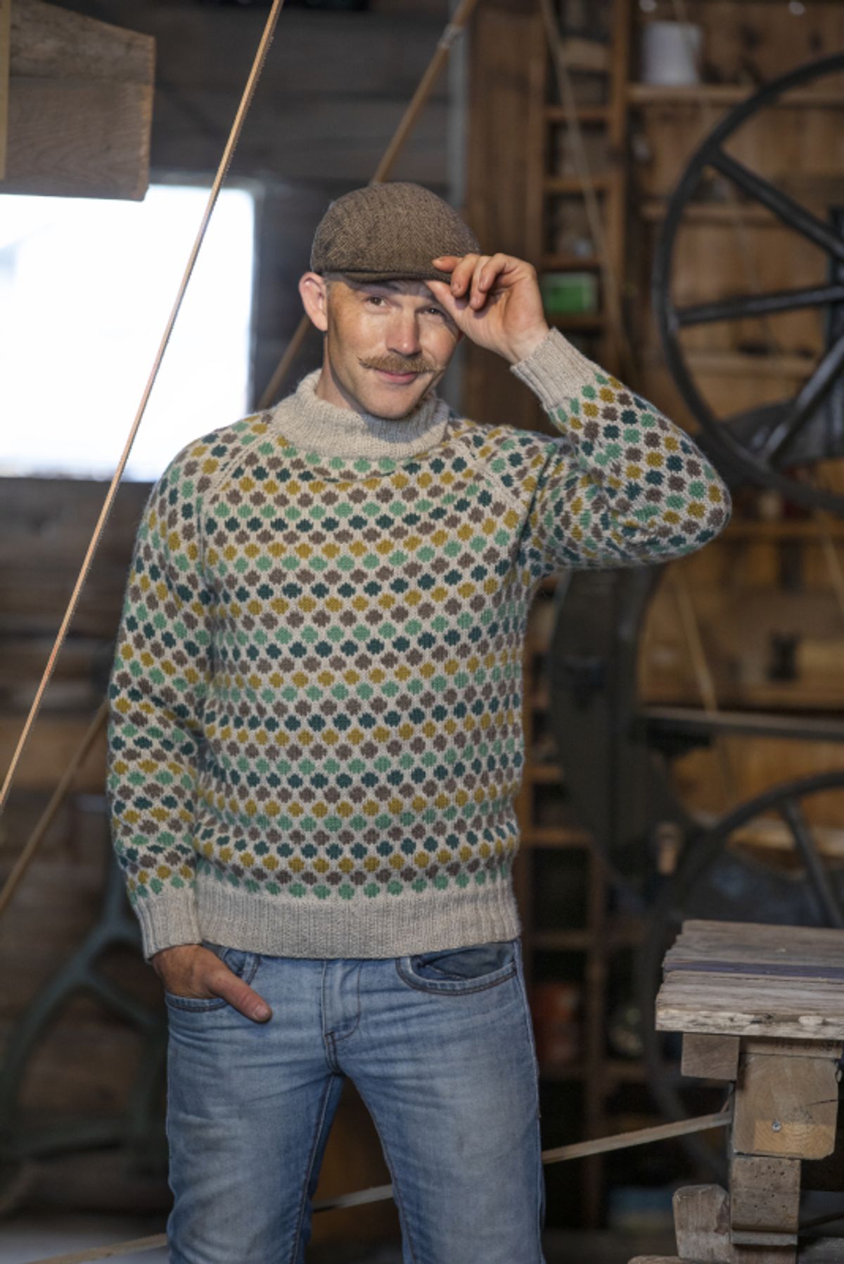 "Oppfinner" Genseren - Viking Design 2020-2D Kit - XXS-XXXL - Viking Eco Highland Wool, fra Viking