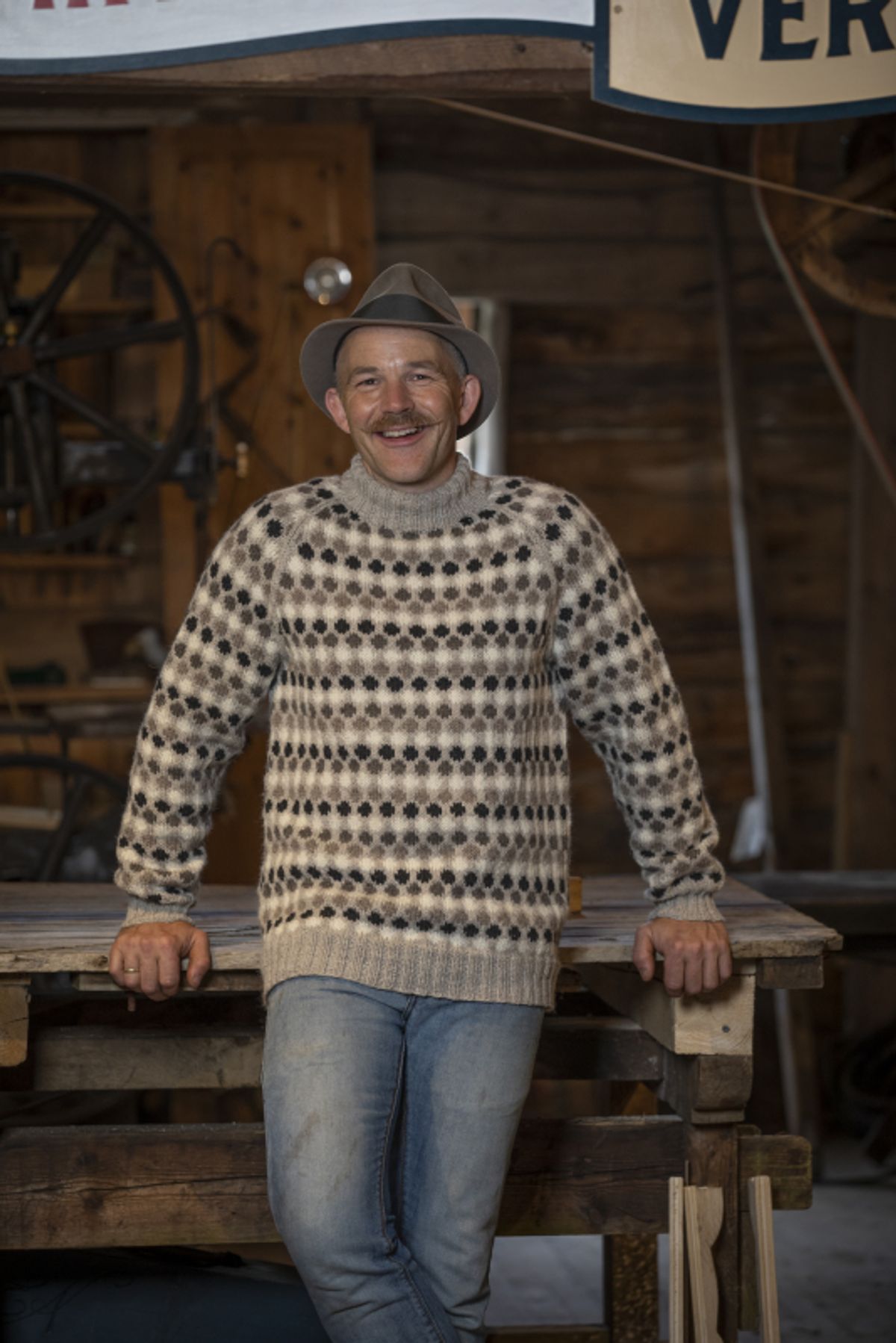 "Oppfinner" Genseren - Viking Design 2020-2G Kit - XXS-XXXL - Viking Eco Highland Wool, fra Viking