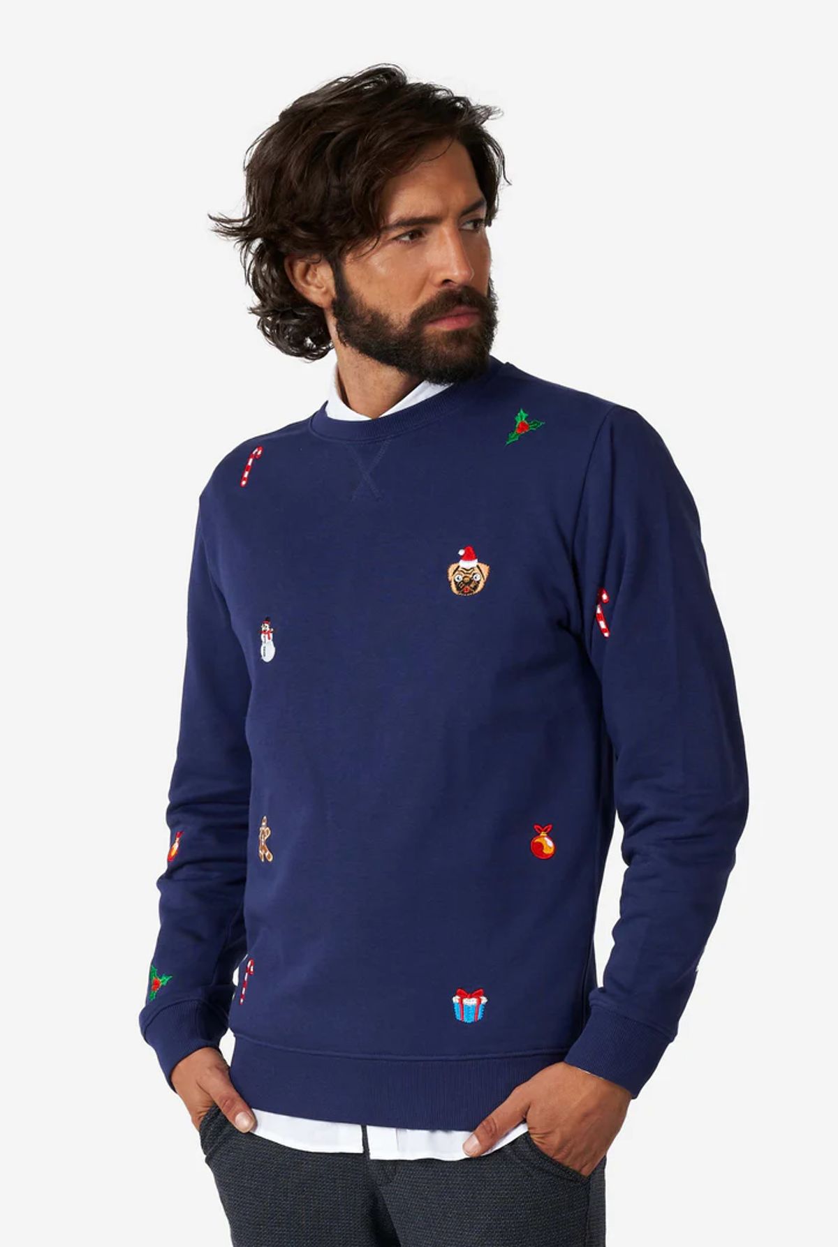 OppoSuits - Sweat X-Mas Icons - Navy M