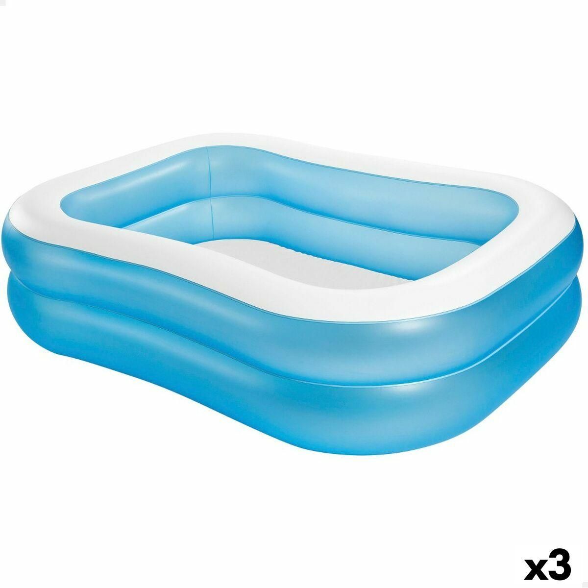 Oppustelig Pool Intex Blå Hvid Blå/hvid 540 L 203 x 48 x 152 cm (3 enheder)