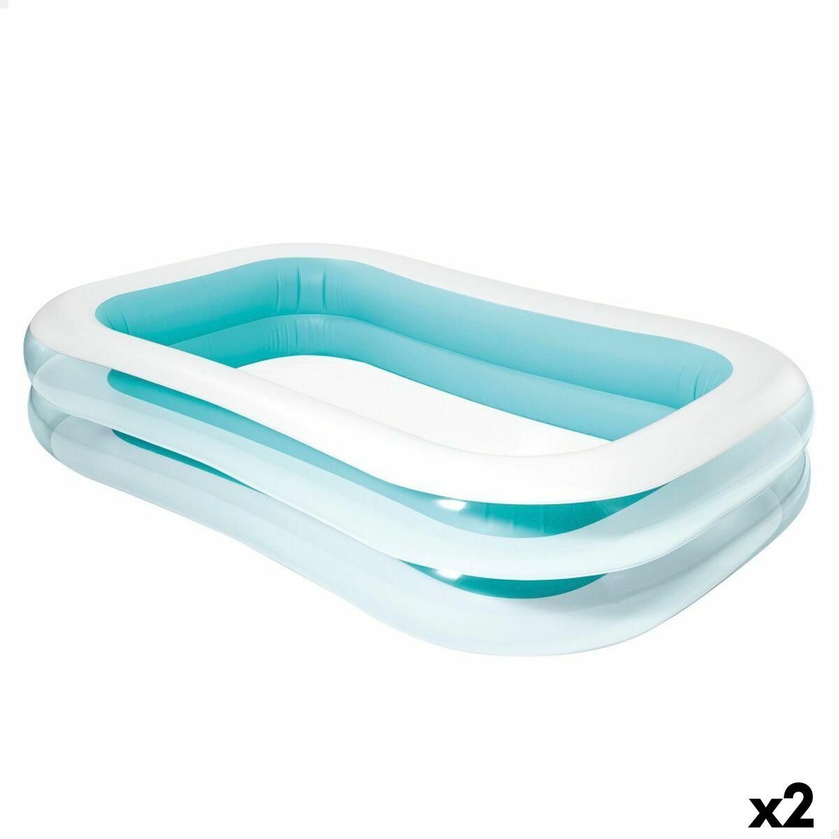 Oppustelig Pool Intex Hvid/Grøn 770 L 262 x 56 x 175 cm (2 enheder)