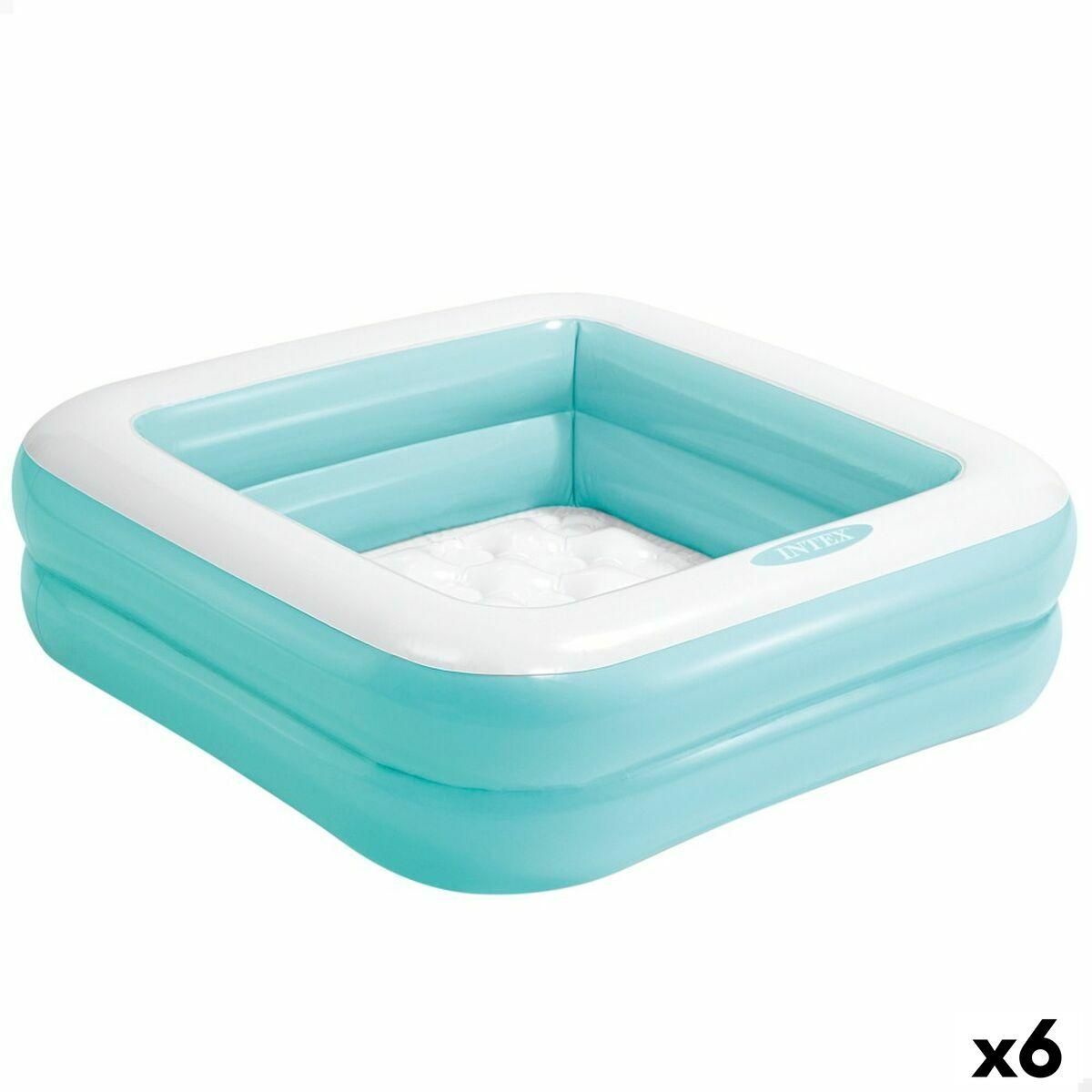 Oppustelig Pool til Børn Intex Firkantet 57 L 86 x 25 x 86 cm (6 enheder)