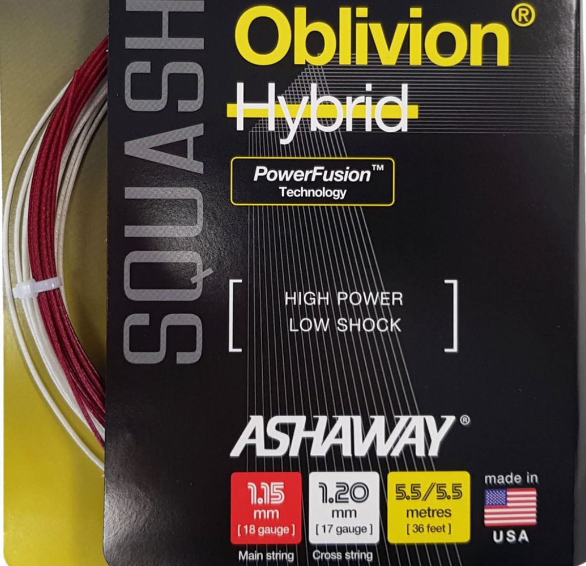 Opstrengning med Ashaway Oblivion Hybrid Coil