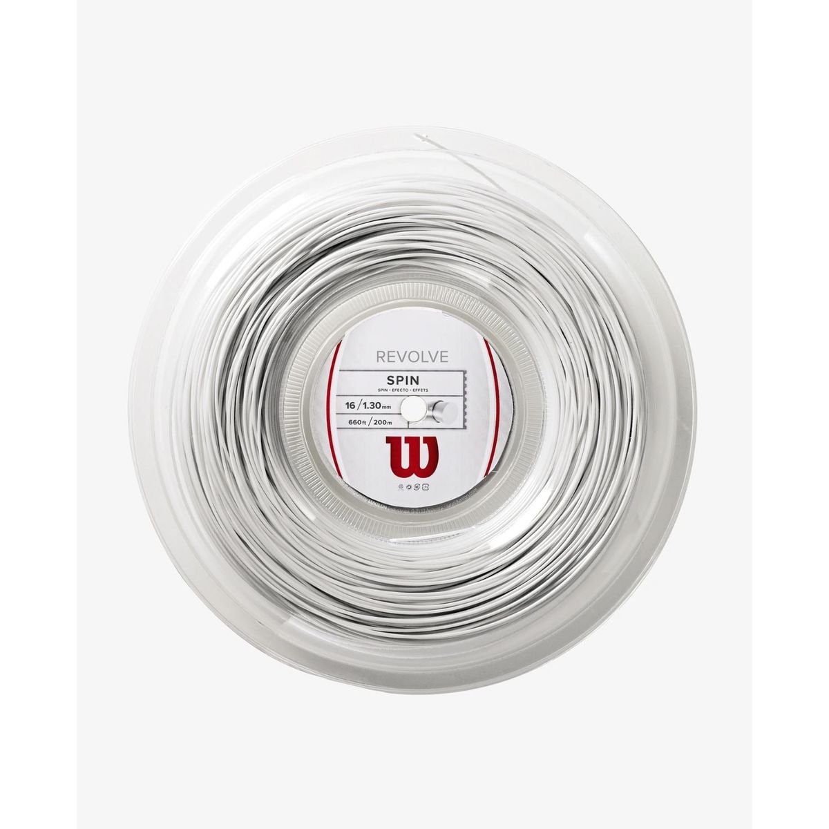 Opstrengning med Wilson Revolve 16 1,30 mm (Hvid)