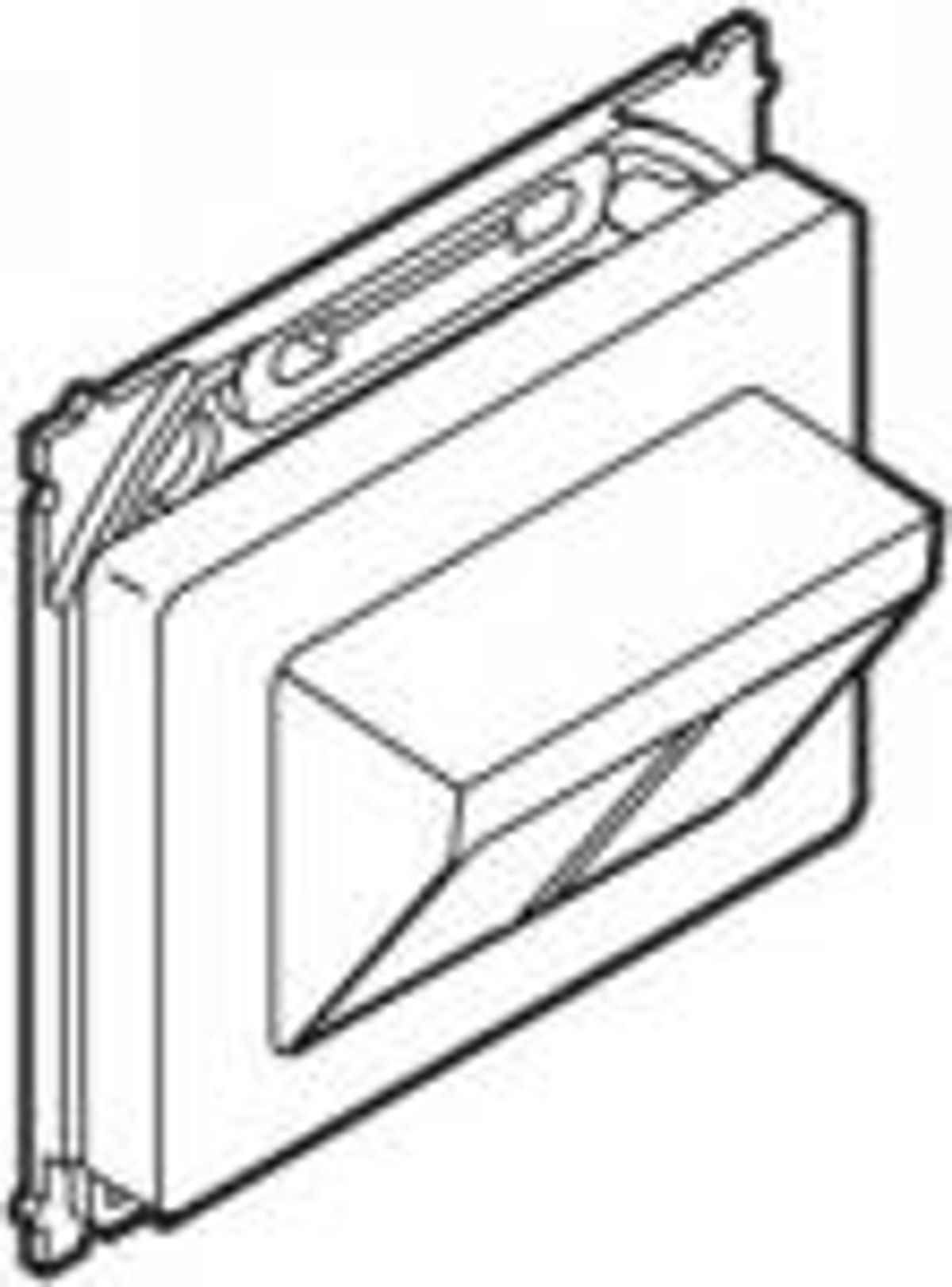 OPUS ® 66 DATAUDTAG FOR 2 X RJ45 SKRÅ HVID UDEN KONNEKTOR