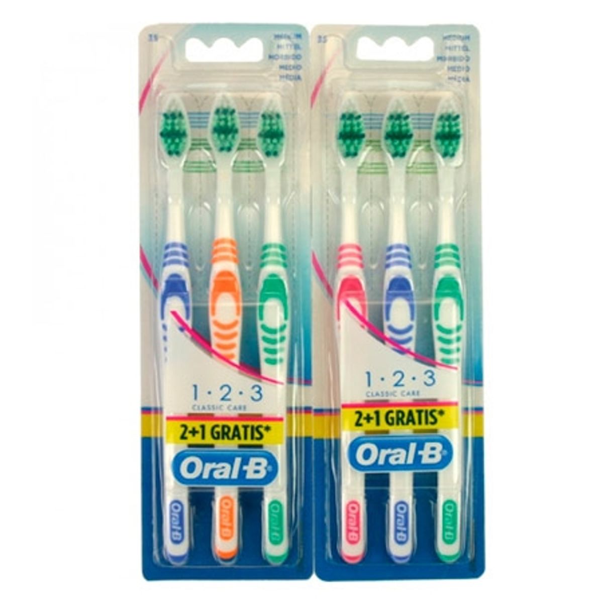 Oral-B Classic Care Tandbørste Medium 3 Stk