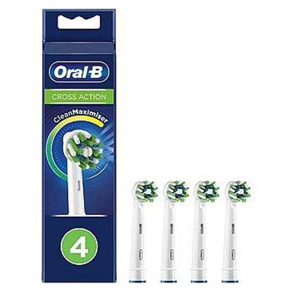 Oral B CrossAction børstehoveder 4 pak.