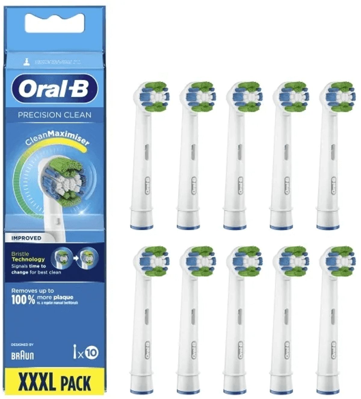 Oral-B Precision Clean CleanMaximiser - Hvid - 10stk.