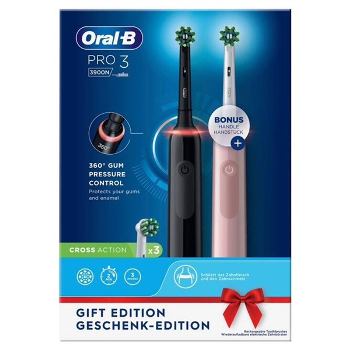 Oral-B Pro 3 DUO Tandbørste 3900N