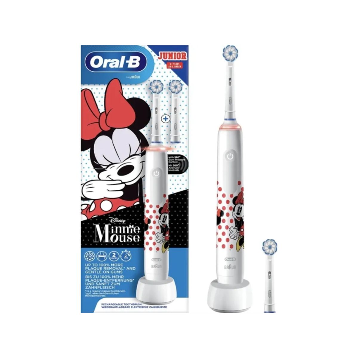 Oral-B Pro 3 El-tandbørste - Junior Minnie Mouse