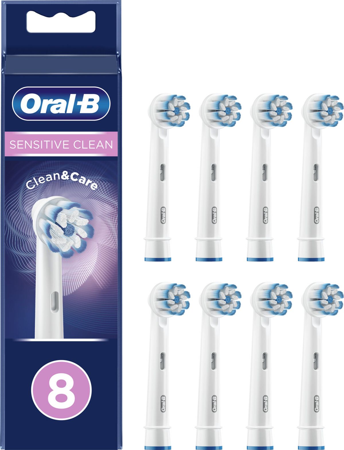 Oral-b - Sensitive Clean Børstehoveder - 8 Stk