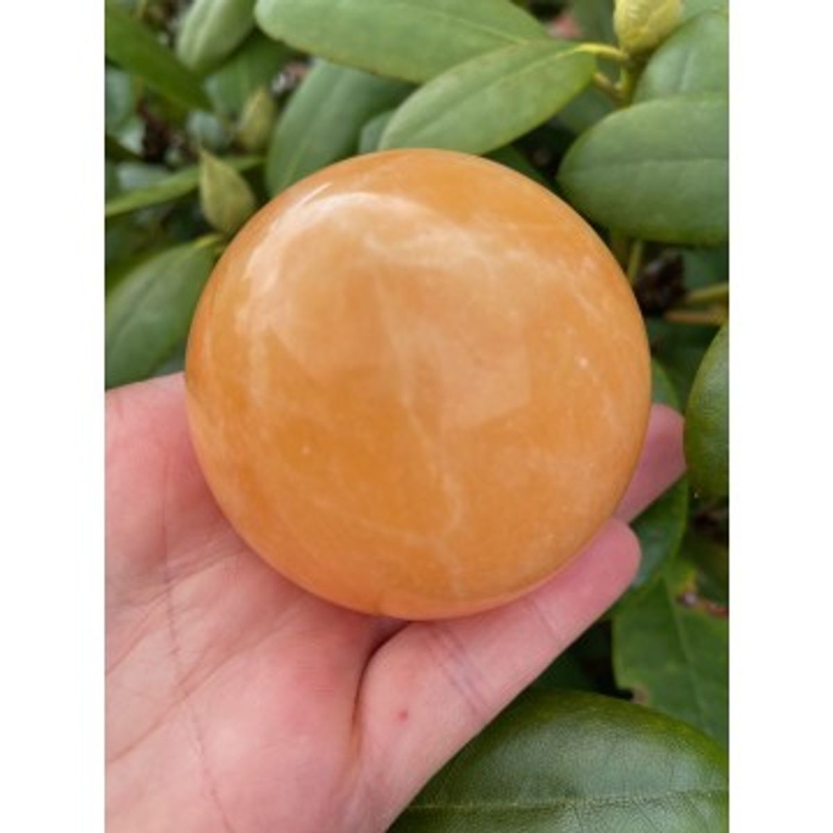 Orange calcit kugle - Calcit - GodKarmaShop