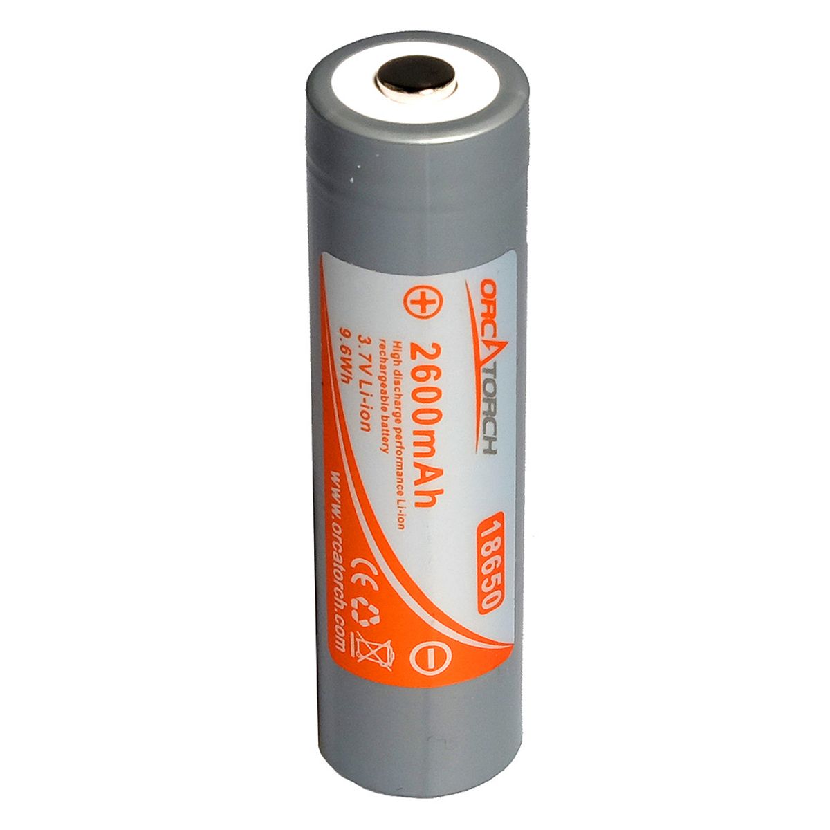 OrcaTorch 18650 Batteri-3400 mA