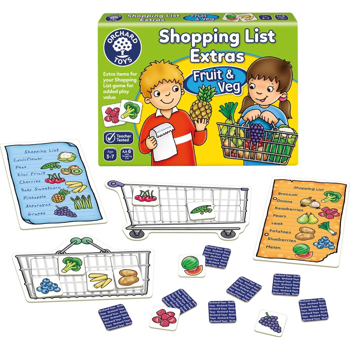 Orchard Toys - Indkøbsliste Ekstra Frugt & Grønt - (600090)