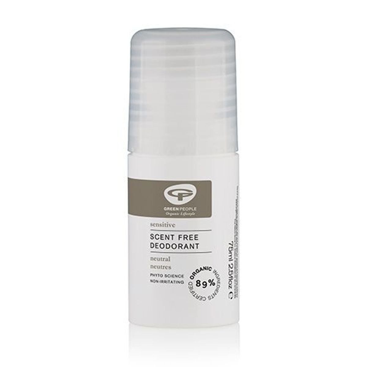 Organic Base No Scent Deodorant - 75 ml.