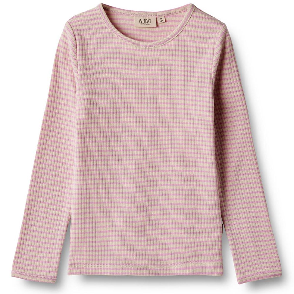 Organic Britt stribet rib bluse (4 år/104 cm)