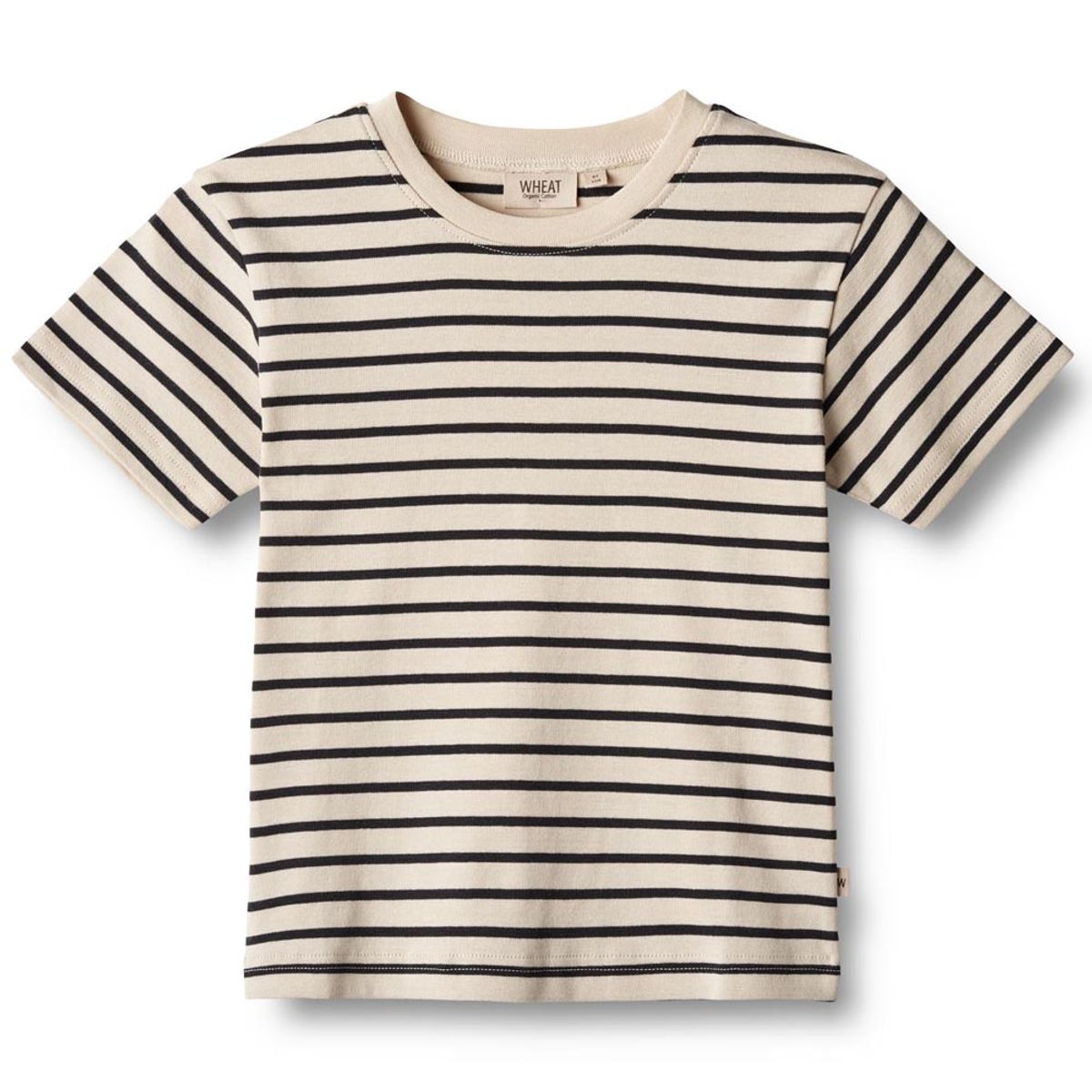 Organic Fabian stribet t-shirt (4 år/104 cm)