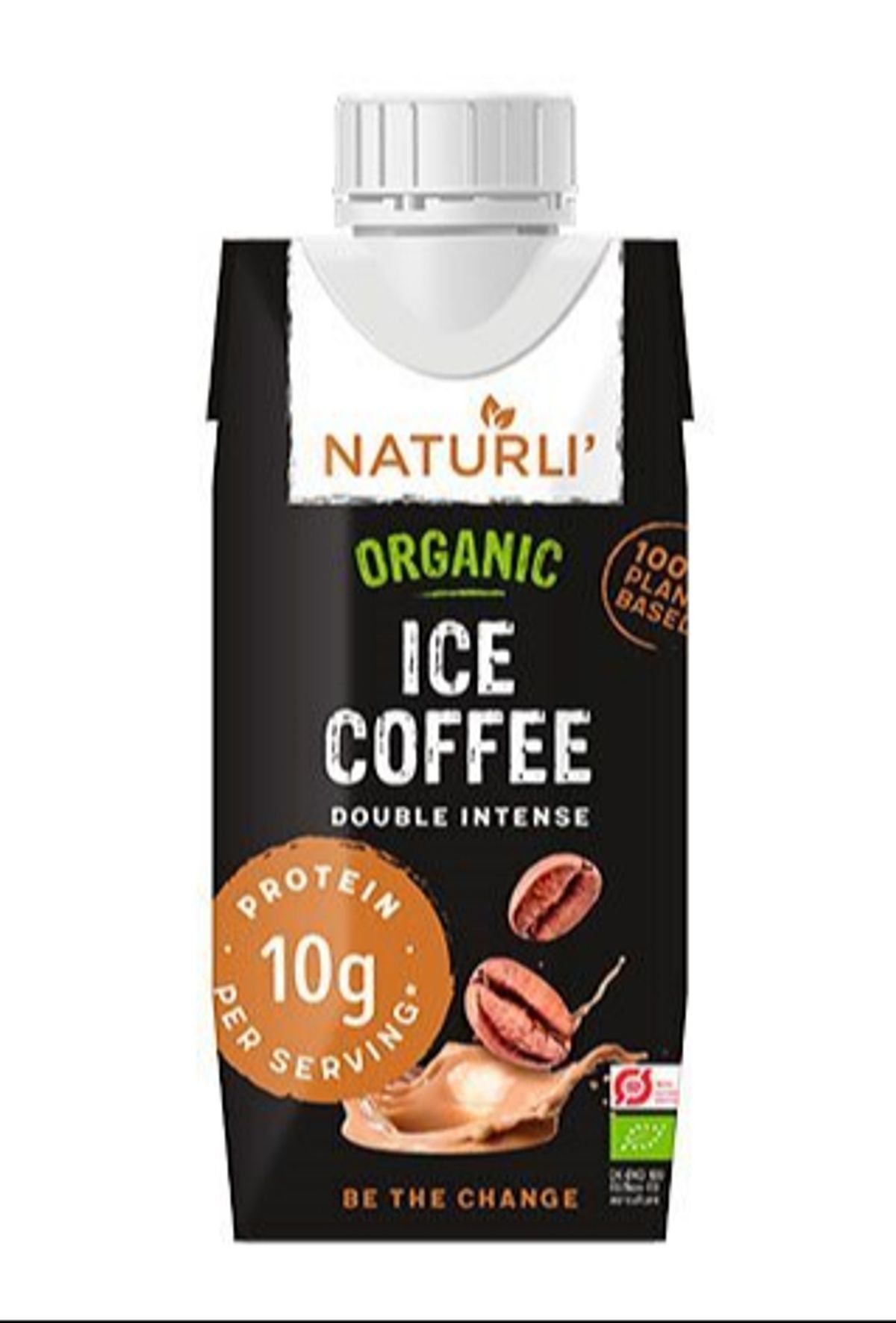 Organic Ice Coffee Double Intense Naturli Ø, 330ml.