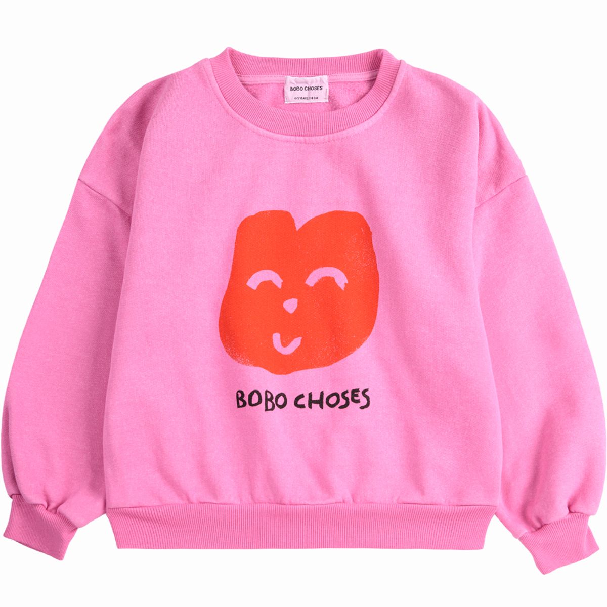 Organic Joyful Face sweatshirt (4-5 år)