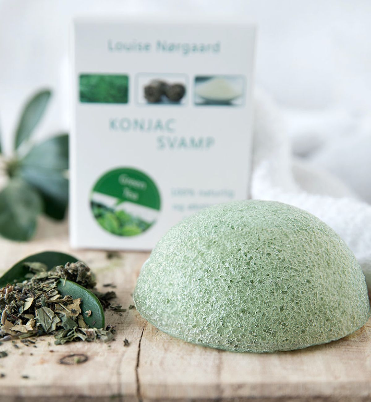 Organic Konjac Green Tea svamp