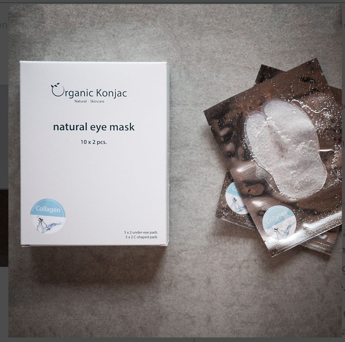 Organic Konjac Natural Eye Mask