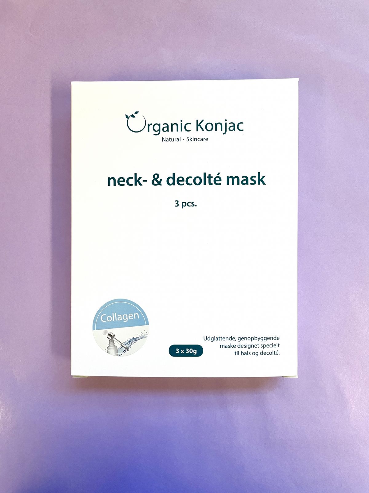 Organic Konjac Neck & Decolté Mask, Collagen