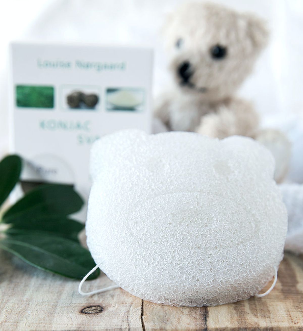 Organic Konjac Pure Bear baby svamp