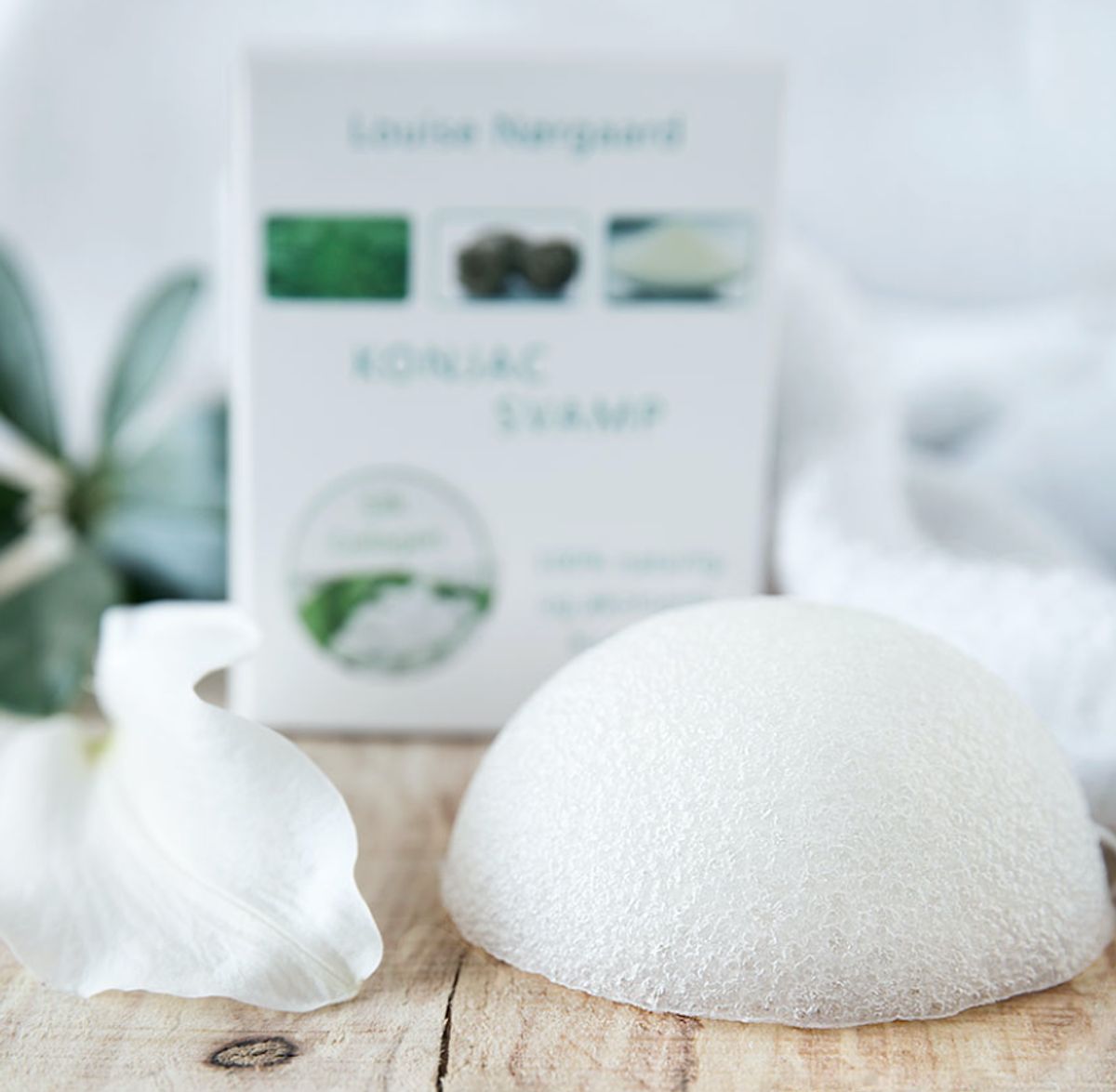 Organic Konjac Silk Collagen svamp