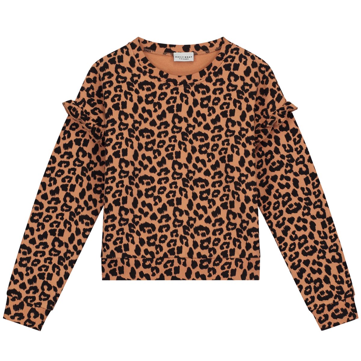 Organic leopard bluse (4-5 år)