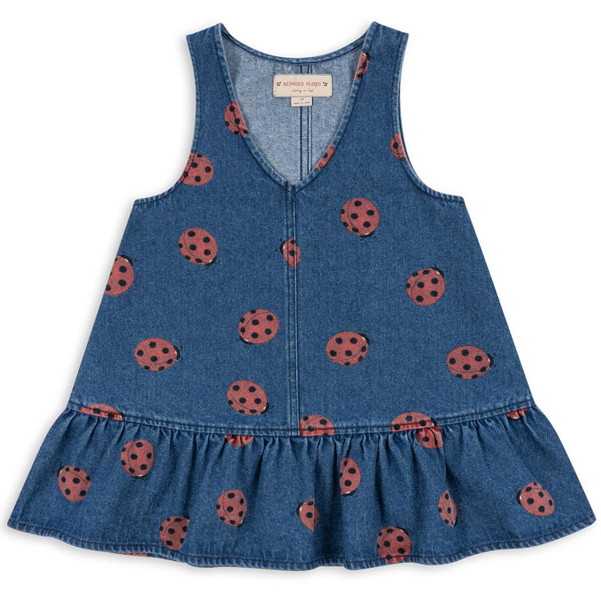 Organic Magot ladybug denimkjole (2 år/92 cm)