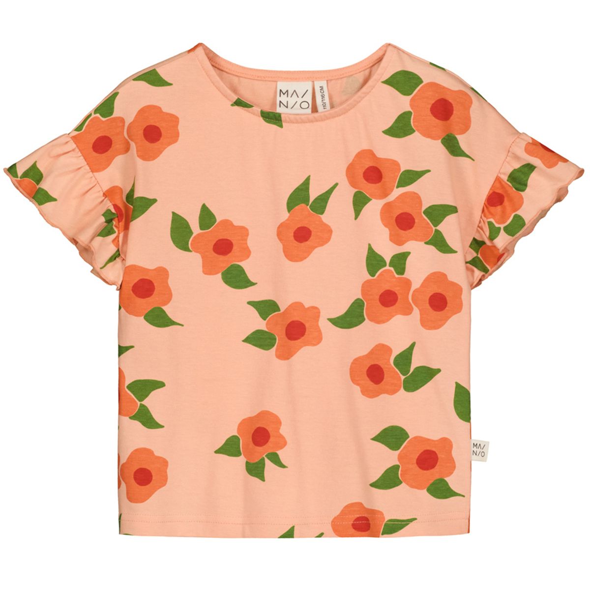 Organic Midsummer rose t-shirt (86-92 cm)