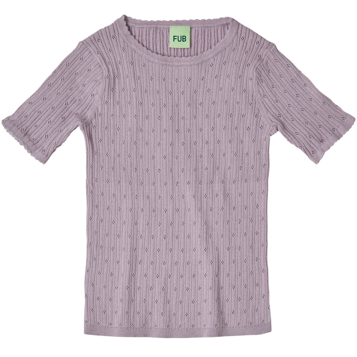 Organic pointelle t-shirt (100)