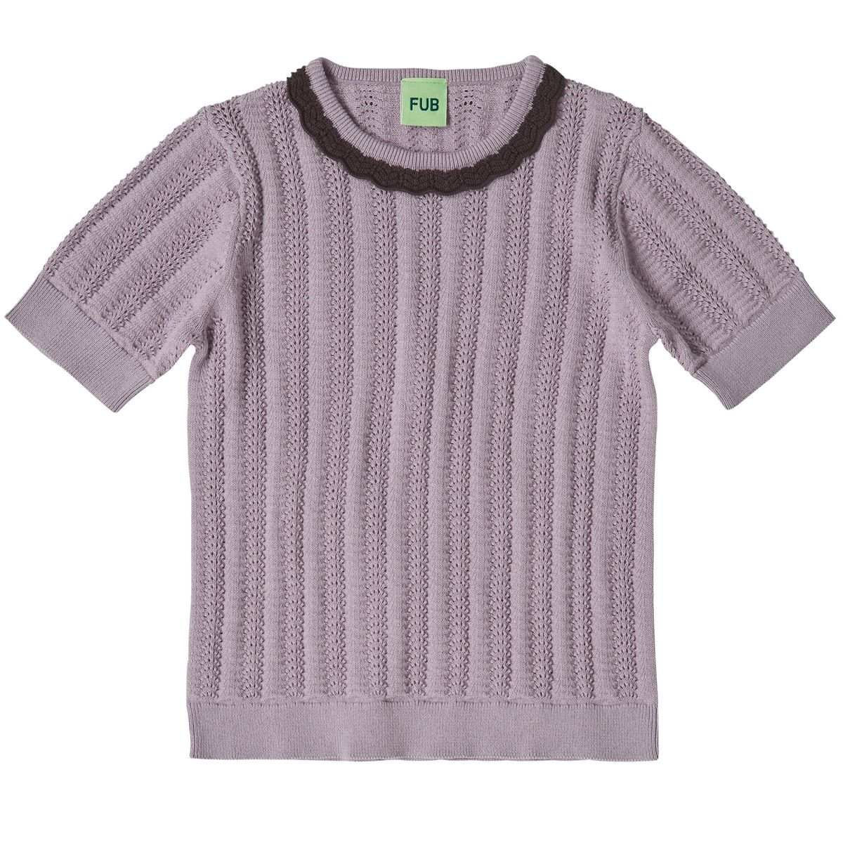 Organic pointelle t-shirt (100)