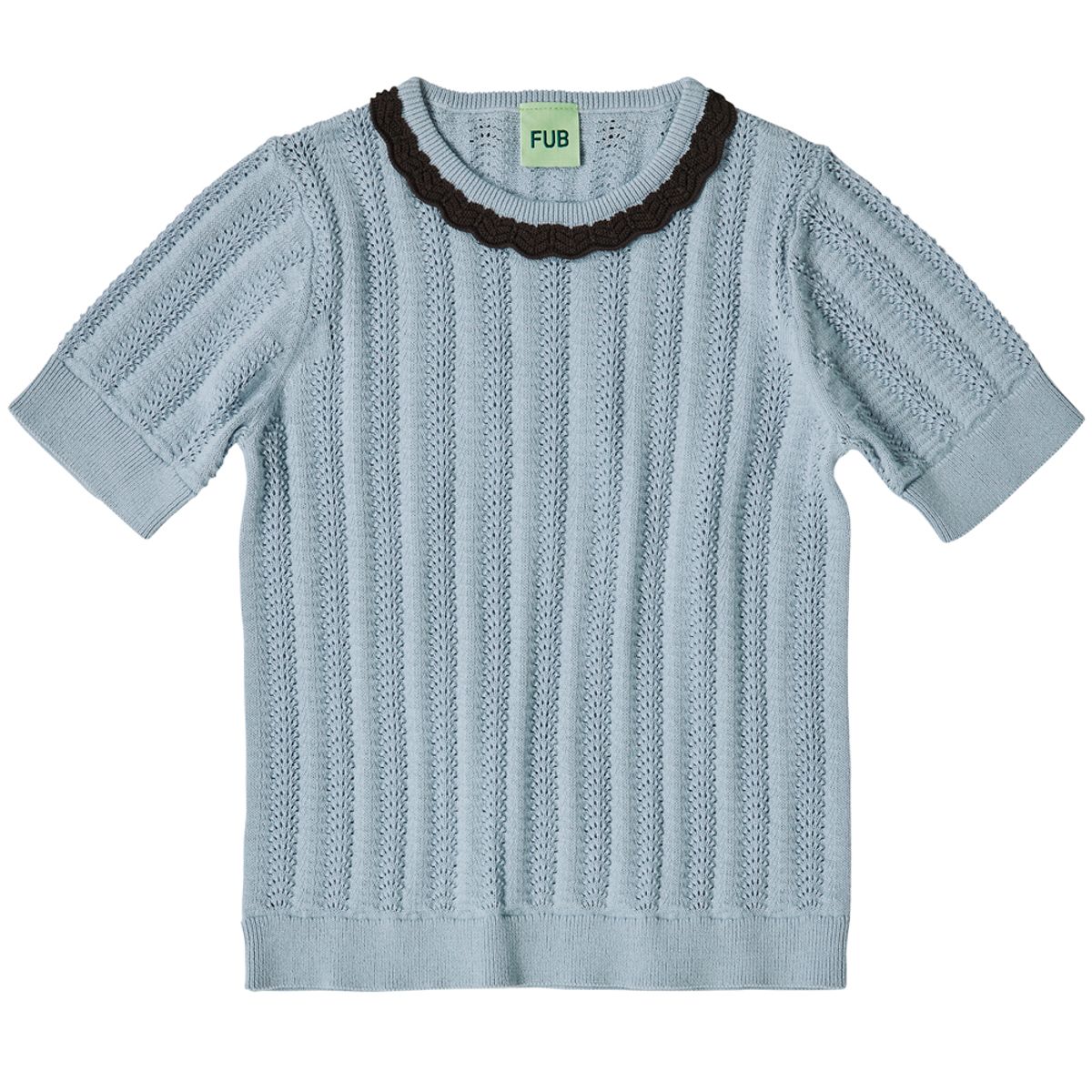 Organic pointelle t-shirt (120)