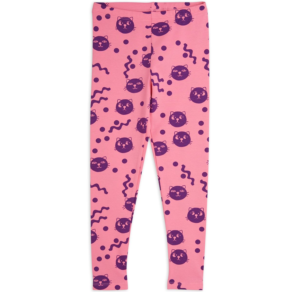 Organic Squiggly cats leggings (80-86 cm)