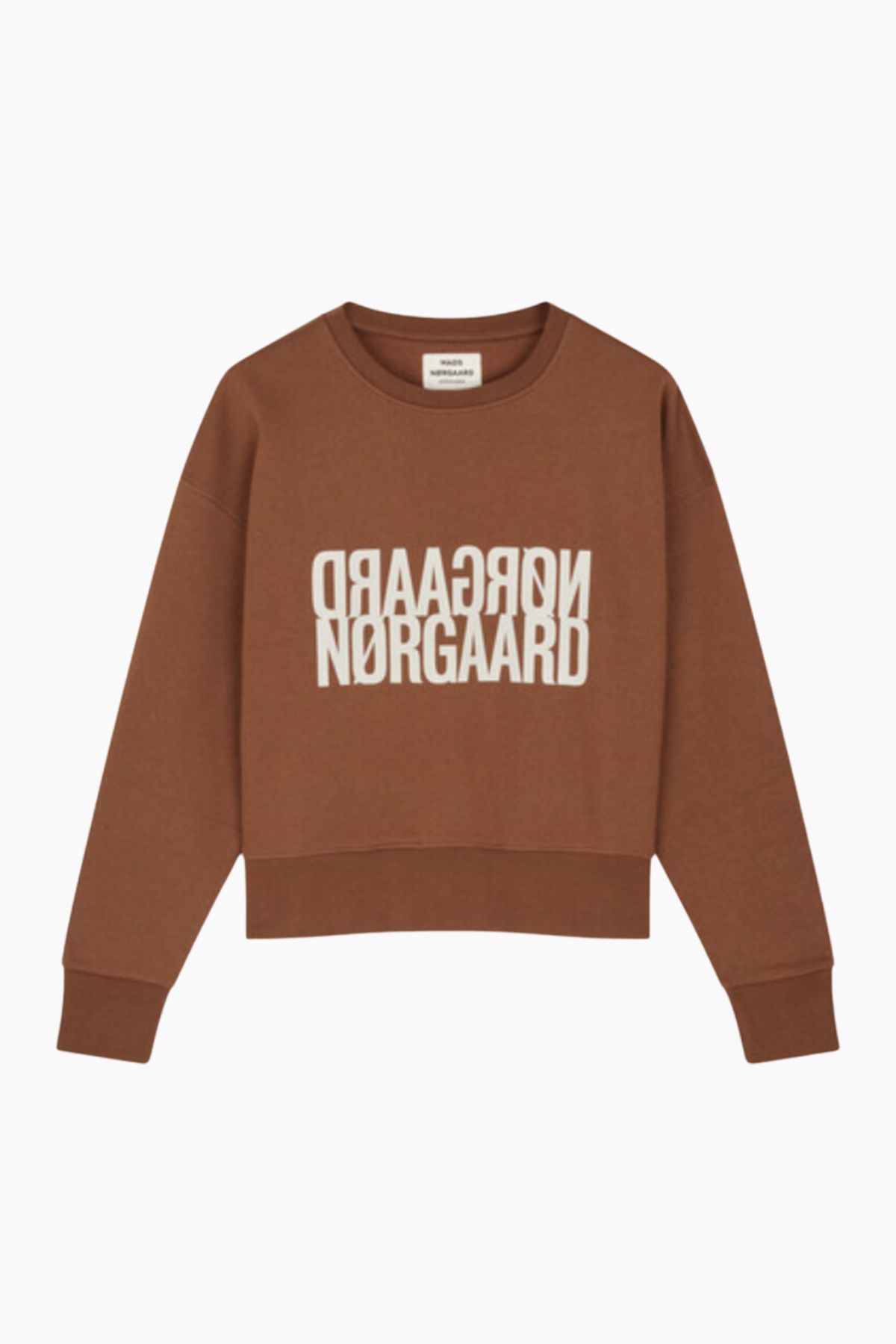 Organic Sweat Tilvina Sweatshirt - Cambridge Brown - Mads Nørgaard - Brun L