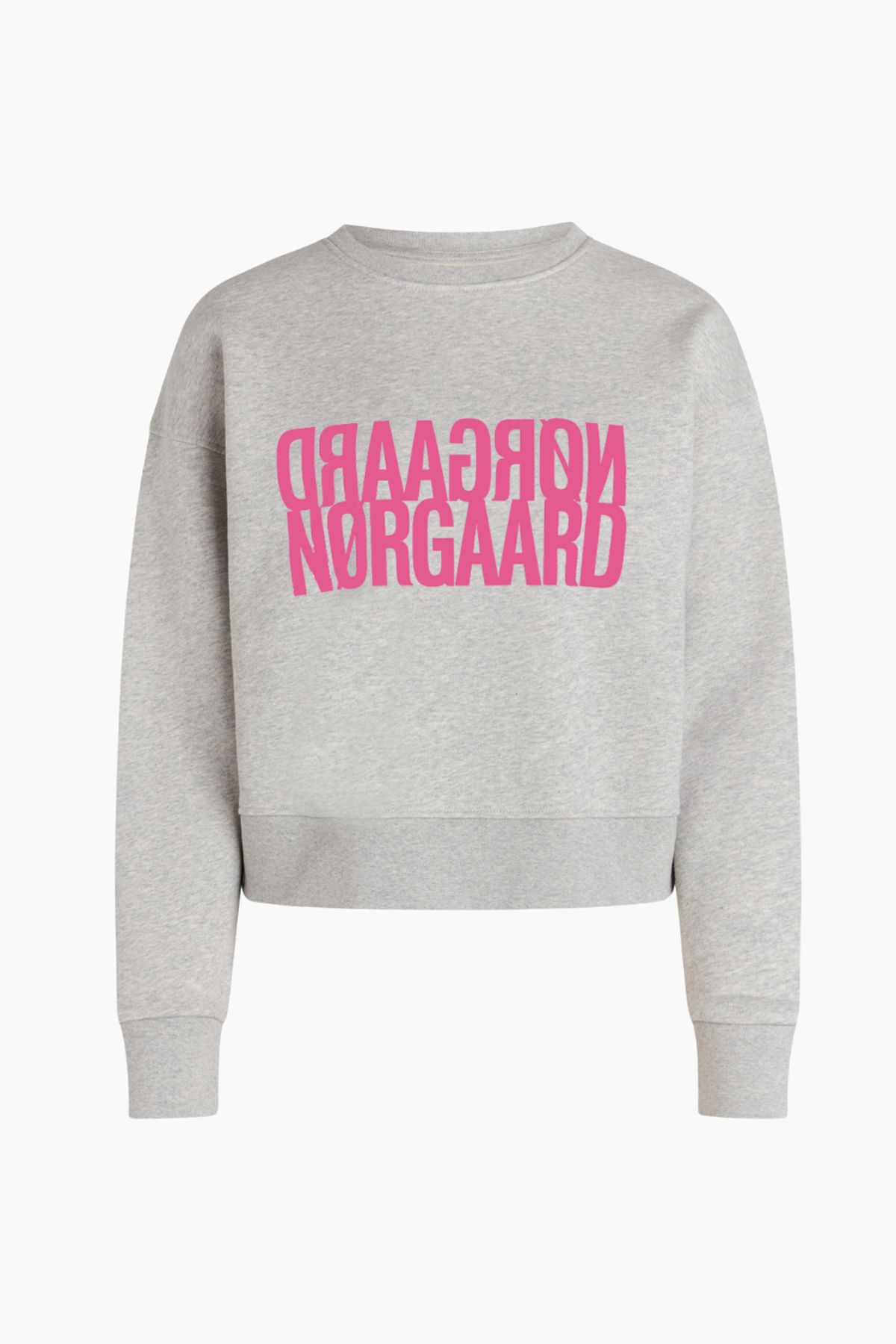 Organic Sweat Tilvina Sweatshirt - Light Grey Melange - Mads Nørgaard - Grå L