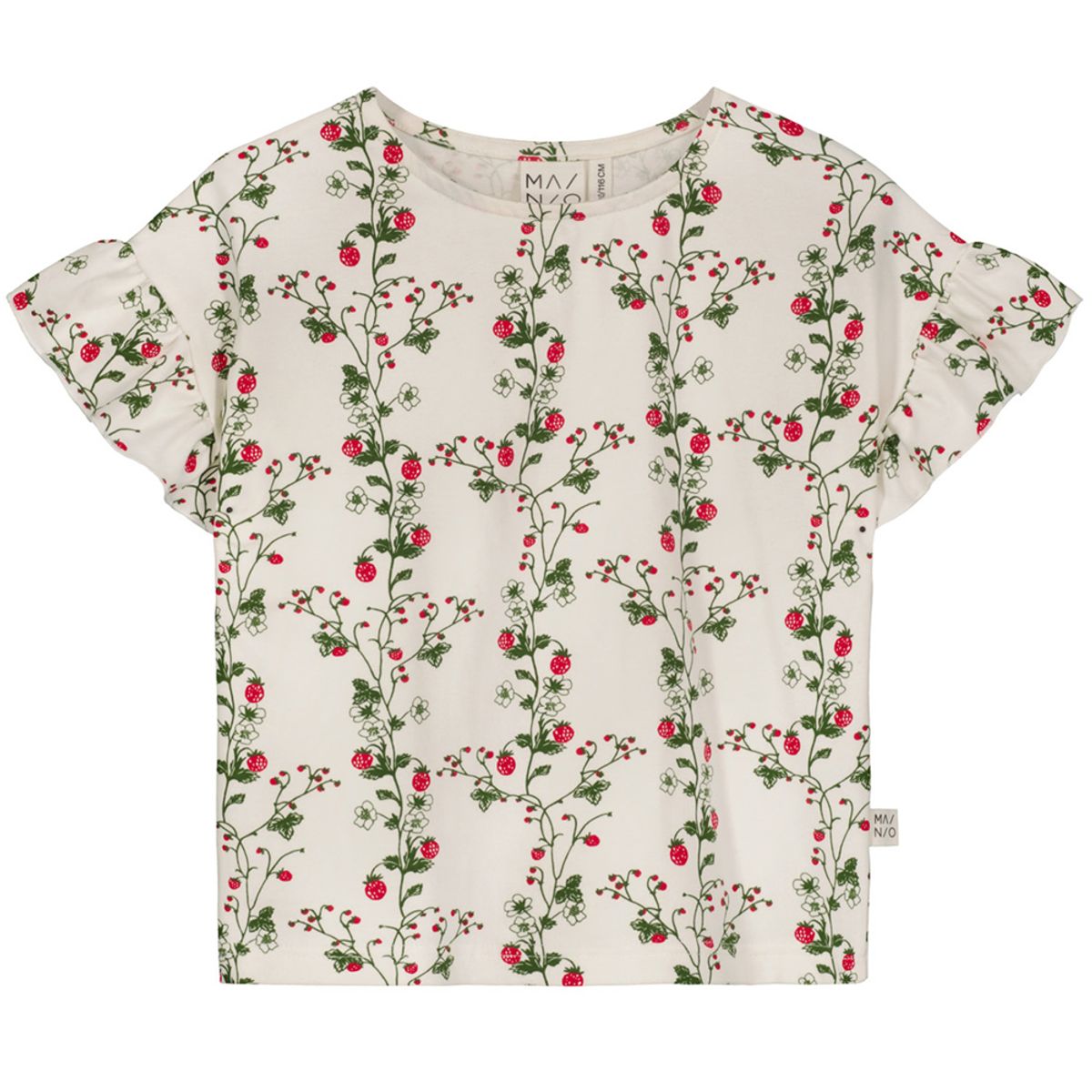 Organic Wild strawberry t-shirt (98-104 cm)